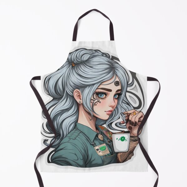 Item preview, barista girl with beautiful eye designed and sold by Mo-rx.