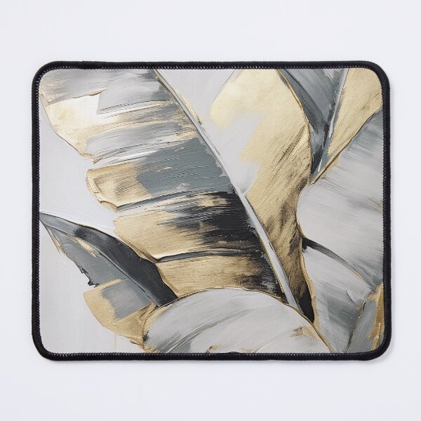 Item preview, Modern European ink and gold foil banana leaf 06 designed and sold by UnaWu533.