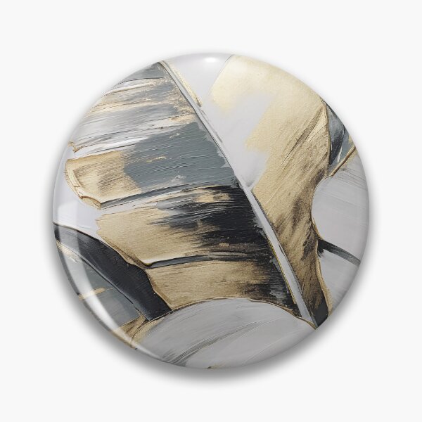 Item preview, Modern European ink and gold foil banana leaf 06 designed and sold by UnaWu533.