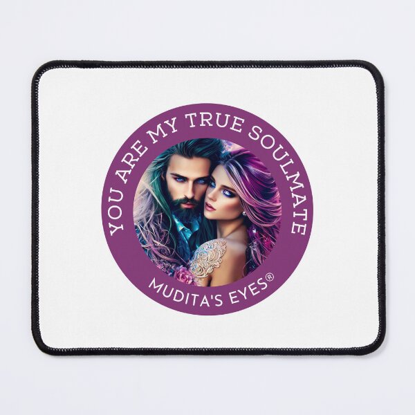 Item preview, Colorful " You are my true soulmate" Divine Romance Soulmates Couple Sticker designed and sold by MuditasEyes.
