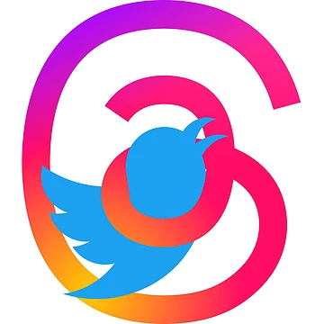 Artwork thumbnail, Threads App vs. Twitter by Geckoco
