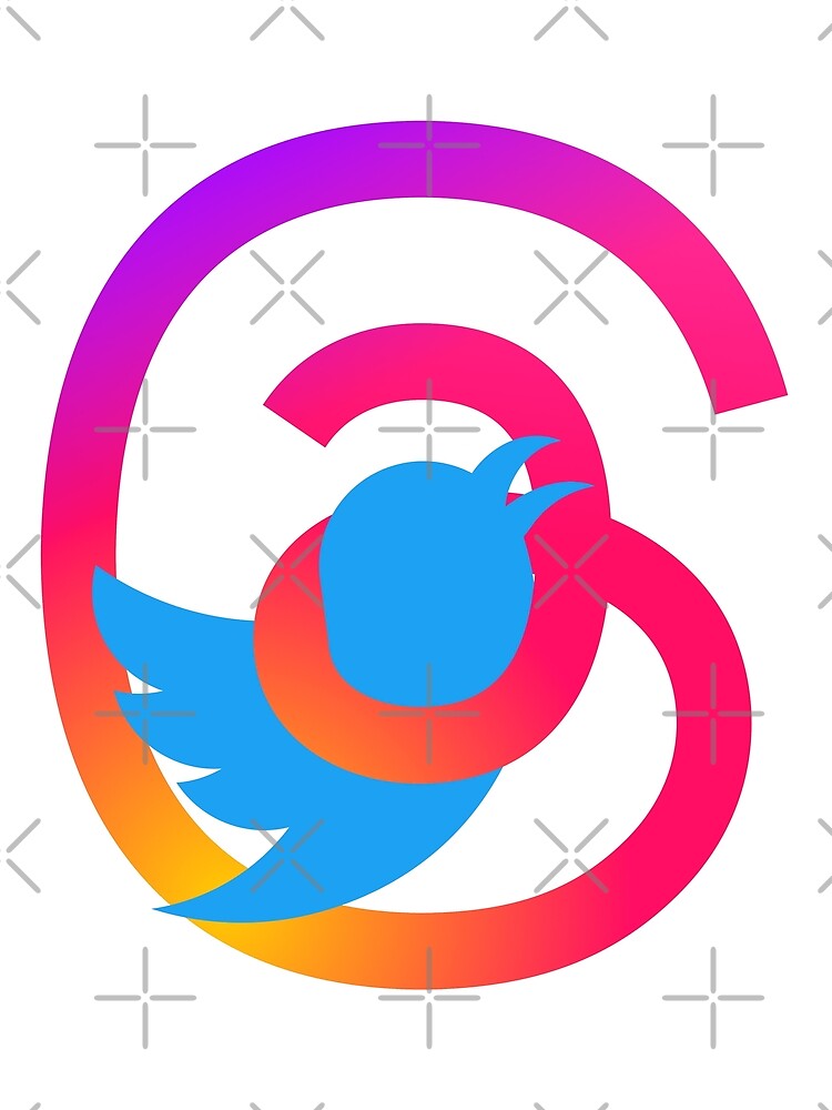 Thumbnail 3 of 3, Scarf, Threads App vs. Twitter designed and sold by Geckoco.