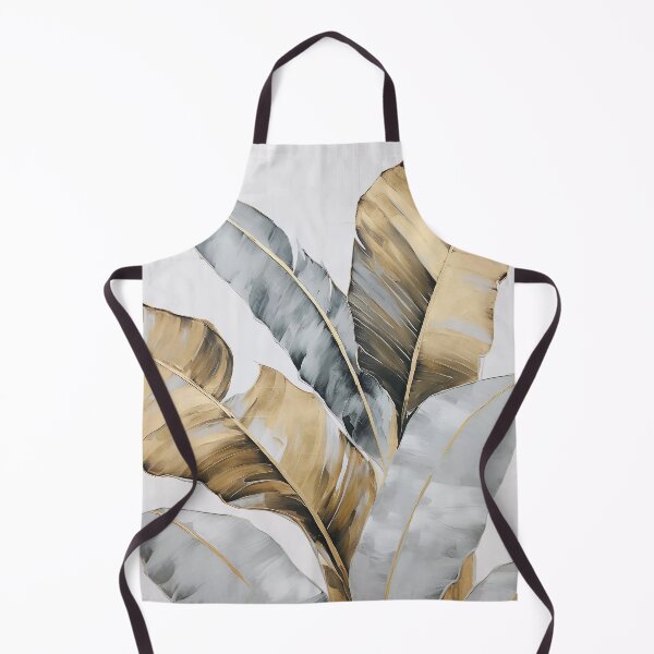 Item preview, Modern European ink and gold foil banana leaf 08 designed and sold by UnaWu533.