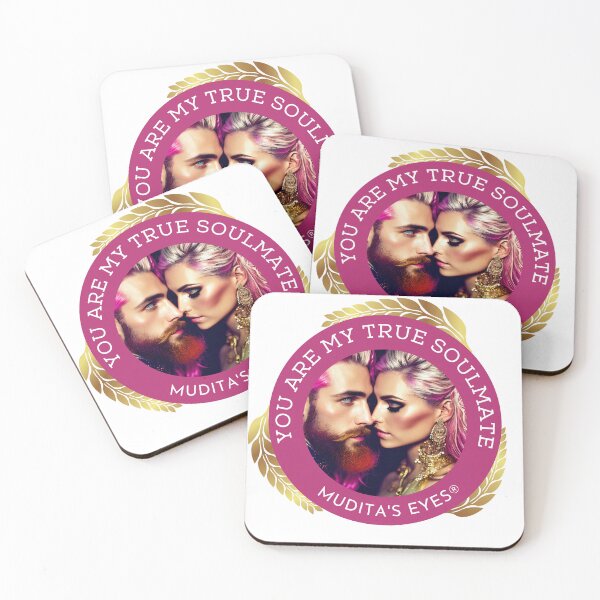 Item preview, Luxury " You are my true soulmate" Divine Romance Soulmates Couple Sticker designed and sold by MuditasEyes.