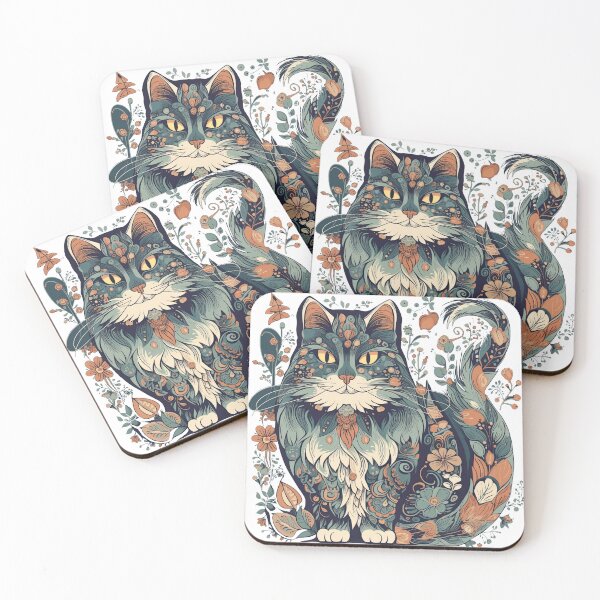 Item preview, Nordic Whiskers: Hand-Drawn Norwegian Forest Cat Apparel with Charming, Whimsical Designs designed and sold by DooodleGod.