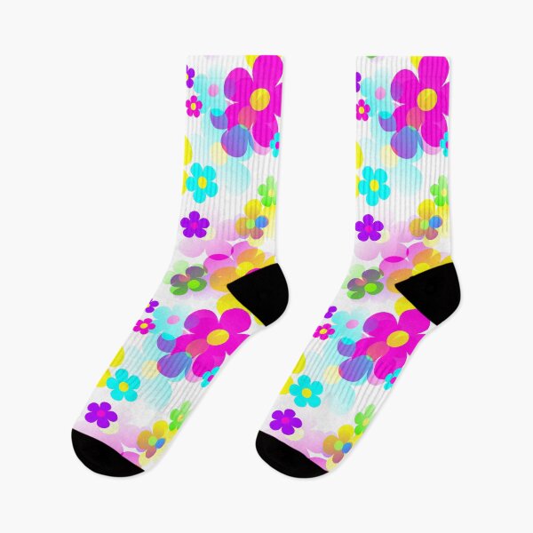 Item preview, 60's Retro Mod Small Flowers Multicolor Pop Art designed and sold by MellowCat.
