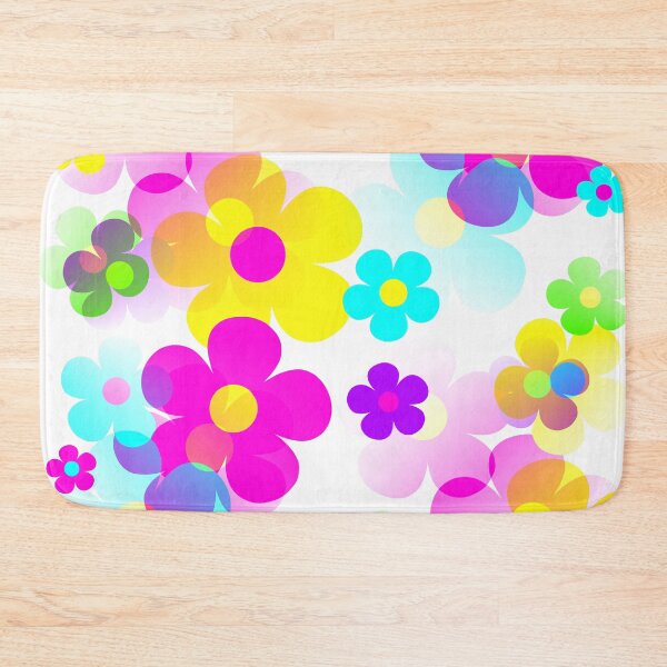 Item preview, 60's Retro Mod Small Flowers Multicolor Pop Art designed and sold by MellowCat.