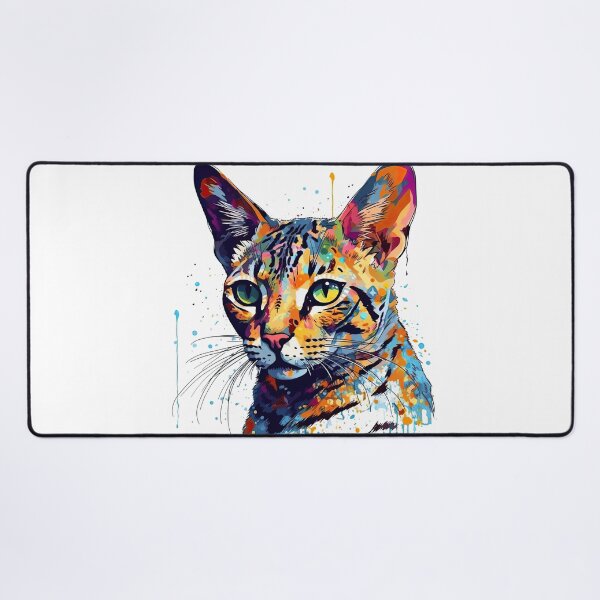 Item preview, OciStyle - Contemporary Ocicat Abstract Art on Vintage Designs designed and sold by DooodleGod.