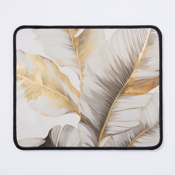 Item preview, Modern European ink and gold foil banana leaf 12 designed and sold by UnaWu533.