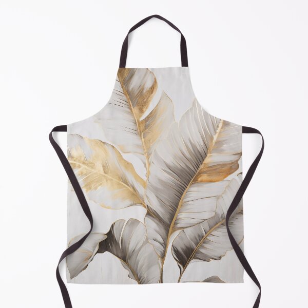 Item preview, Modern European ink and gold foil banana leaf 12 designed and sold by UnaWu533.