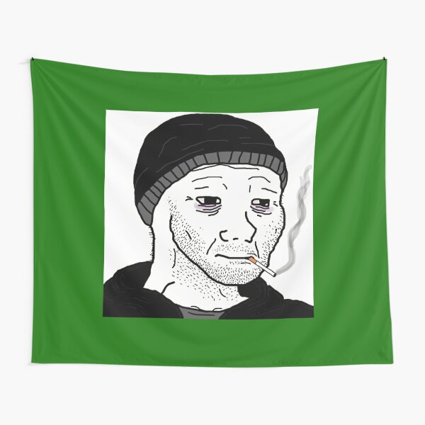 Chad Wojak Handsome Wojak - Wojak Meme - Tapestry