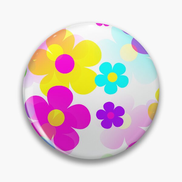 Item preview, 60's Retro Mod Small Flowers Multicolor Pop Art designed and sold by MellowCat.