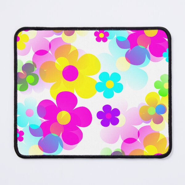 Item preview, 60's Retro Mod Small Flowers Multicolor Pop Art designed and sold by MellowCat.
