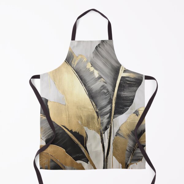 Item preview, Modern European ink and gold foil banana leaf designed and sold by UnaWu533.