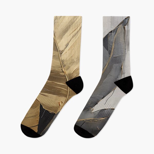 Item preview, Modern European ink and gold foil banana leaf 14 designed and sold by UnaWu533.
