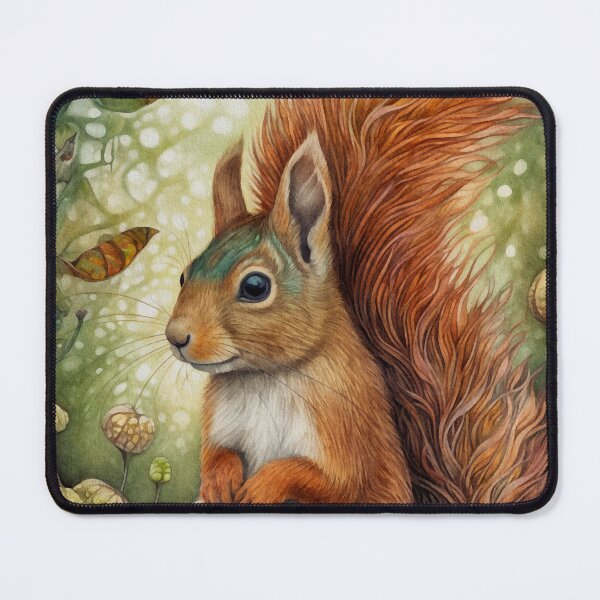 Item preview, Mystic squirrel in fairy forest designed and sold by irinatsy.