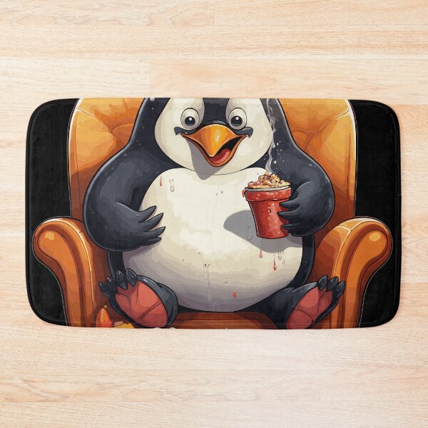 Item preview, Cute Penguin Loves Food - Life is Too Short to Diet designed and sold by LOT7Clothing.