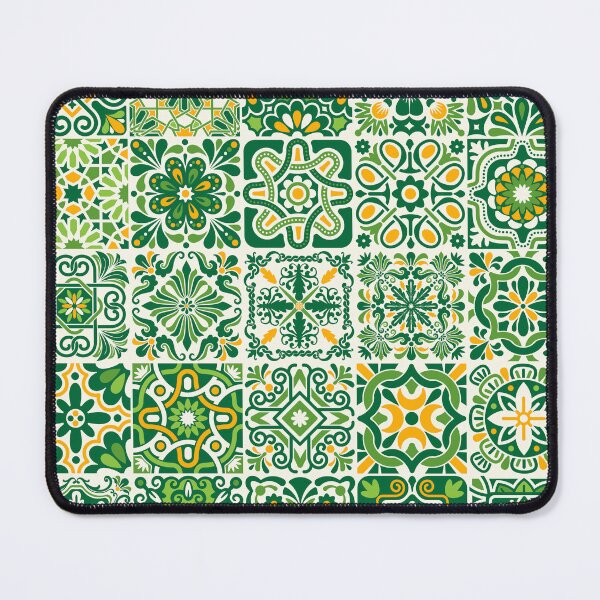 Item preview, Portuguese Tiles - Green & Yellow designed and sold by PeachyLitchi.