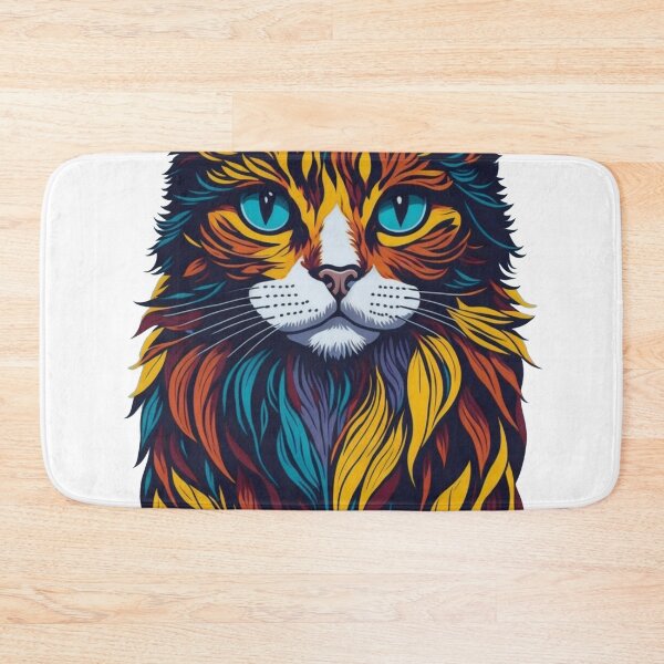 Item preview, Colorful Vector Graphic Cat designed and sold by RonaldoArt.