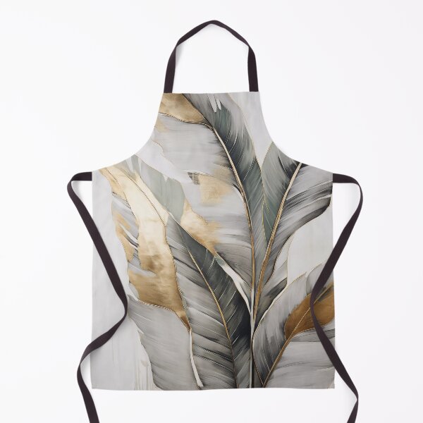 Item preview, Modern European ink and gold foil banana leaf 18 designed and sold by UnaWu533.
