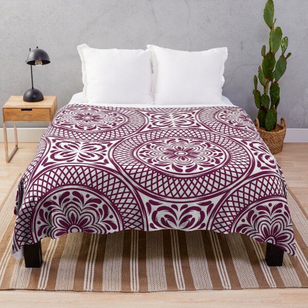 Item preview, Purple Tile Vintage Pattern designed and sold by printguys.