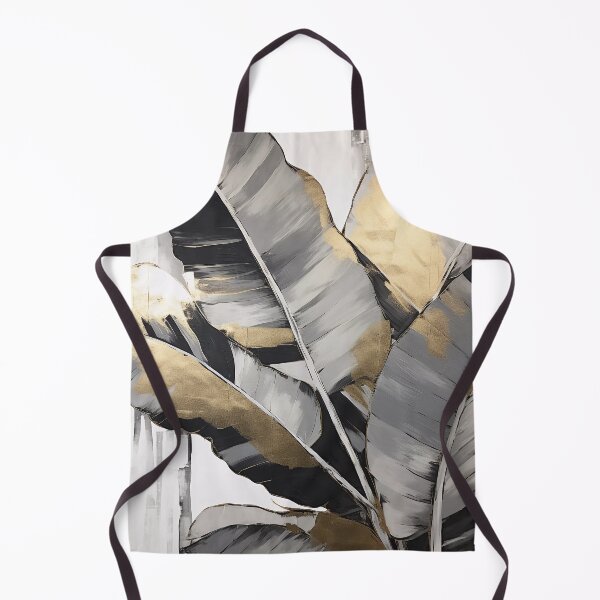 Item preview, Modern European ink and gold foil banana leaf 19 designed and sold by UnaWu533.