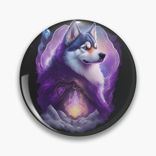 Item preview, Master of dark arts Husky Warlock, Fantasy cartoon dog designed and sold by DBPauwels.