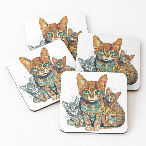 Item preview, Ocicat Collage Art: Feline Personality & Texture in Design designed and sold by DooodleGod.