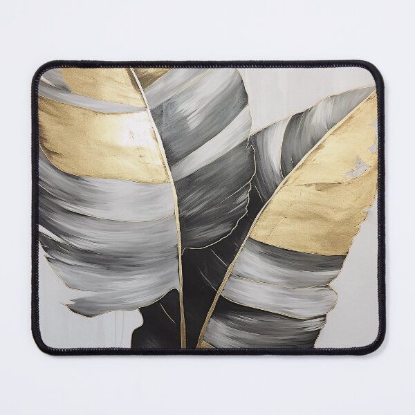 Item preview, Modern European ink and gold foil banana leaf 20 designed and sold by UnaWu533.