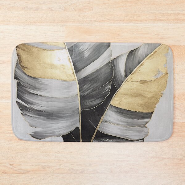 Item preview, Modern European ink and gold foil banana leaf 20 designed and sold by UnaWu533.