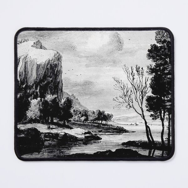 Item preview, River Landscape with Rocky Cliffs designed and sold by tomorrowsart.