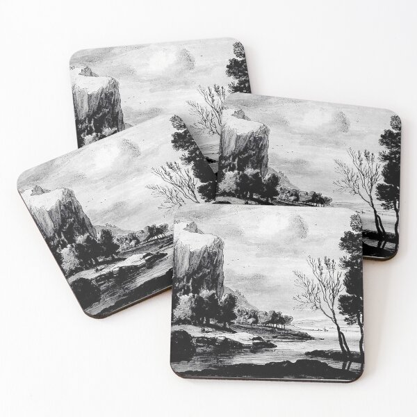 Item preview, River Landscape with Rocky Cliffs designed and sold by tomorrowsart.