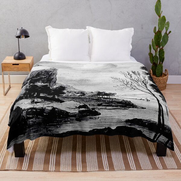 Item preview, River Landscape with Rocky Cliffs designed and sold by tomorrowsart.