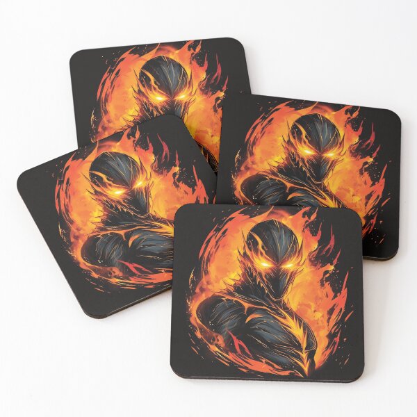 Item preview, Embrace the Fiery Gaze of Amber Shadows | Unleash the Demon Within designed and sold by PopPopGfx.
