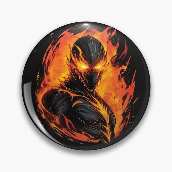 Item preview, Embrace the Fiery Gaze of Amber Shadows | Unleash the Demon Within designed and sold by PopPopGfx.