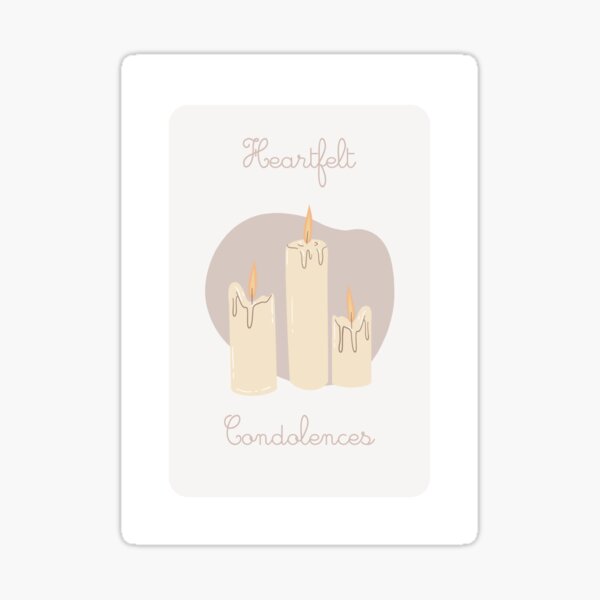 Item preview, Heartfelt Condolences designed and sold by AtlMaddynette.
