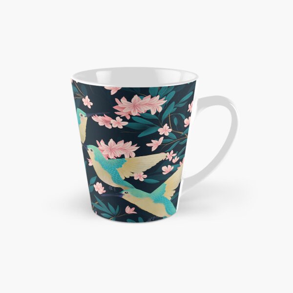 Item preview, Hummingbirds and Floral Vine Pattern in Royal Blue designed and sold by lauragraves.