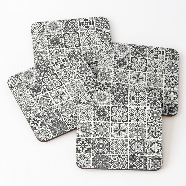 Item preview, Portuguese Tiles - Black & White designed and sold by PeachyLitchi.