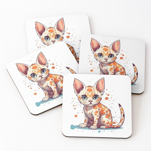 Item preview, Colorful Portrait Art of Ocicats - Feline Enthusiasts designed and sold by DooodleGod.