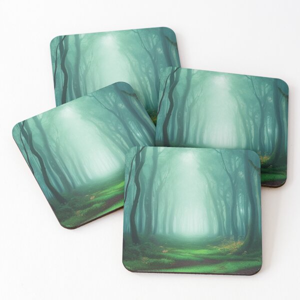 Item preview, Mystical Passage: Illuminated Path in Foggy Forest designed and sold by GoodWitch24.