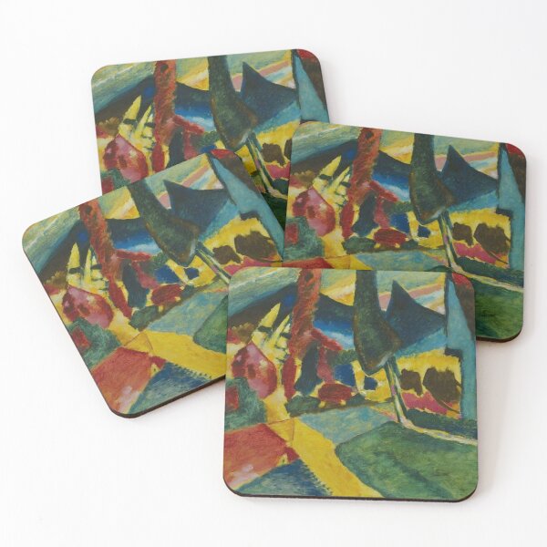 Item preview, Kandinsky- Landscape with Two Poplars designed and sold by tomorrowsart.