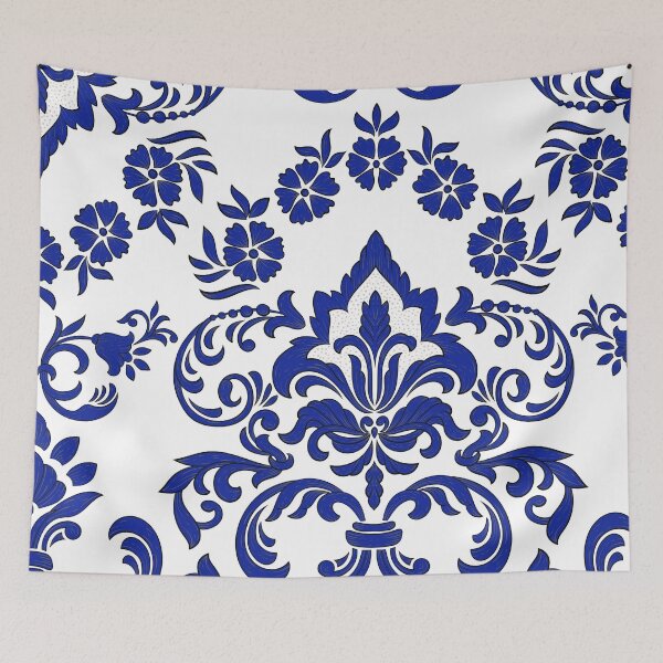 Artikelvorschau, Copy of Blue Damask Tile Pattern entworfen und verkauft von printguys.