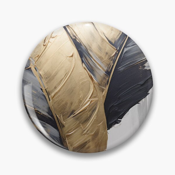 Item preview, Modern European ink and gold foil banana leaf 24 designed and sold by UnaWu533.