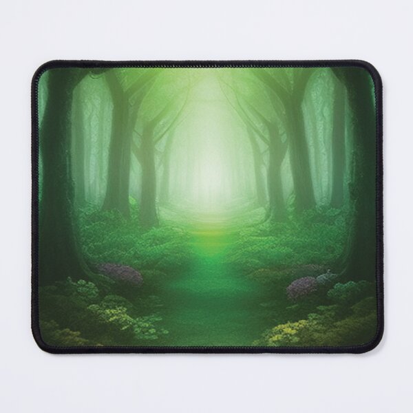 Item preview, Luminous Passage: Enchanted Path in Glowing Green Forest designed and sold by GoodWitch24.