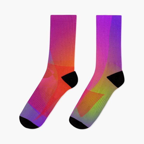 Item preview, Colorful Abstract Calligraphy Design on Neon Pink and Purple Gradient Background designed and sold by masabo.