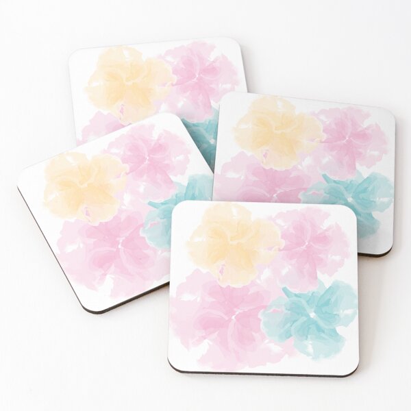 Artikelvorschau, Pastellblumen entworfen und verkauft von Clumsy Prints.