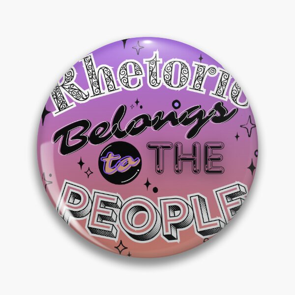 Item preview, Rhetoric for the People (purple gradient/white) designed and sold by Ryan Skinnell.