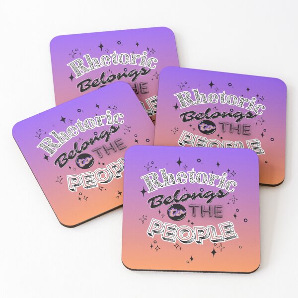 Item preview, Rhetoric for the People (purple gradient/white) designed and sold by Ryan Skinnell.