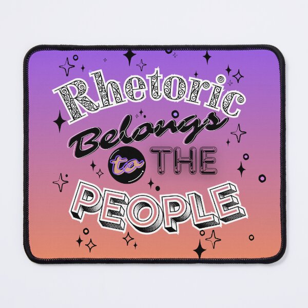 Item preview, Rhetoric for the People (purple gradient/white) designed and sold by Ryan Skinnell.