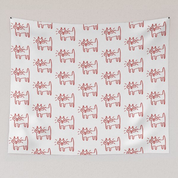 Item preview, Red Cat Drawing designed and sold by SashaDesigns123.